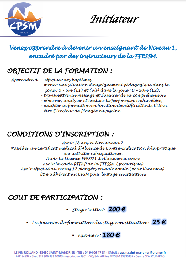 Stage de pr&eacute;paration au stage en situation